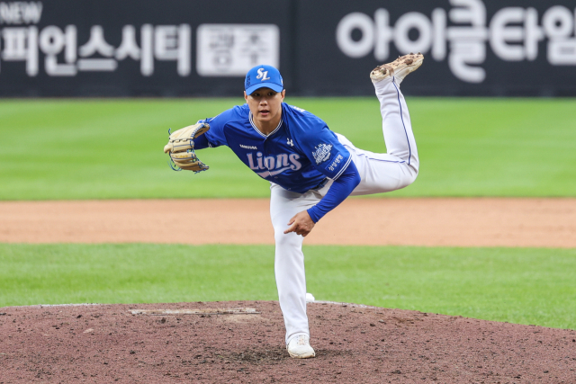 삼성 라이온즈의 배찬승. 삼성 제공