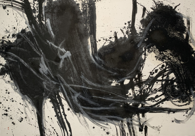 박세호, 심(心), 100x140cm, 한지에 먹