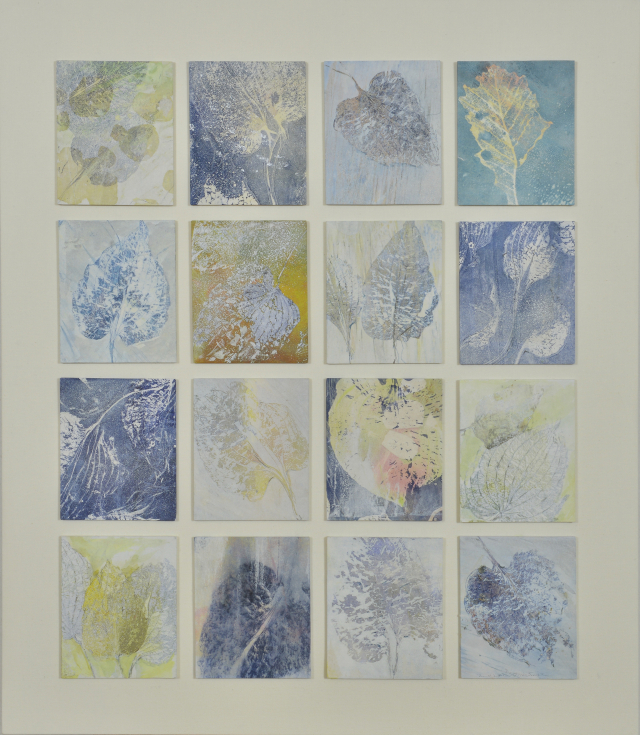 민선식, 기억의 편린, 55x45cm, 한지에 혼합재료