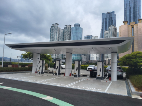 해운대구, 동백공원 공영주차장에 초고속 전기차 충전소 구축