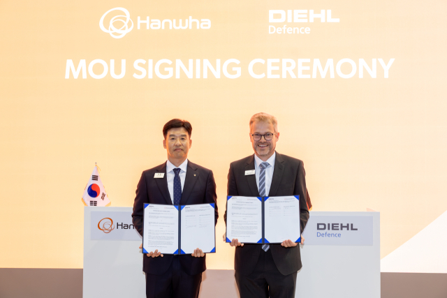 한화시스템과 딜디펜스(Diehl Defence)가 21일 
