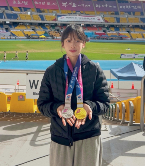 경운대 최유빈, 100m 정상 우뚝…'여대부 최고 스프린터' 입증