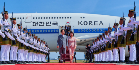 [포토뉴스] 말레이시아 도착한 이재명 대통령