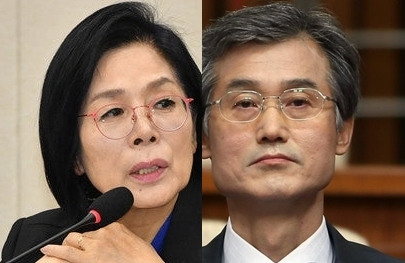 최민희, 조희대. 연합뉴스