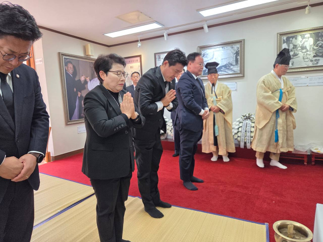 임이자 국회 기획재정위원장이 지난 26일 경북 구미시 박정희 대통령 생가에서 열린