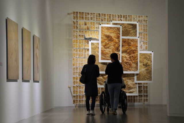 대구사진비엔날레를 찾은 관람객들이 작품을 감상하고 있다. 대구문화예술진흥원 제공