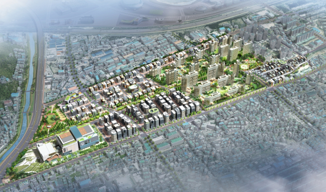 안심뉴타운 조감도. 대구도시개발공사 제공