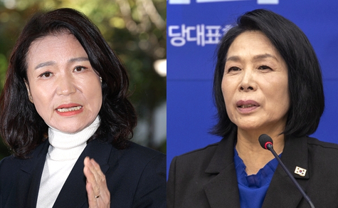 손질된 최민희 헤어스타일 저격한 이진숙 