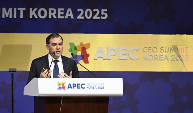 맷 가먼 AWS CEO가 29일 경북 경주 경주예술의전당에서 열린