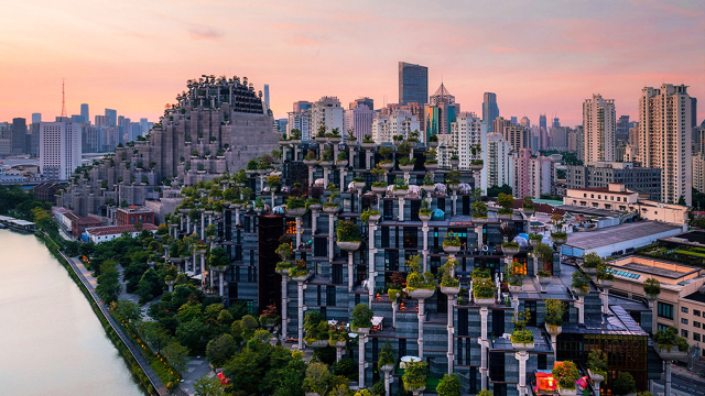 상하이의 공중정원 