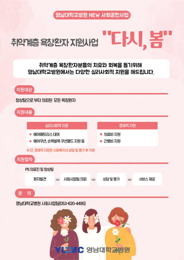 영남대병원이 시행 중인 취약계층 욕창환자 관리사업 