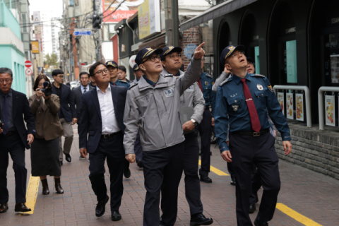 김병우 대구경찰청장, 핼러윈 앞두고 동성로 현장점검