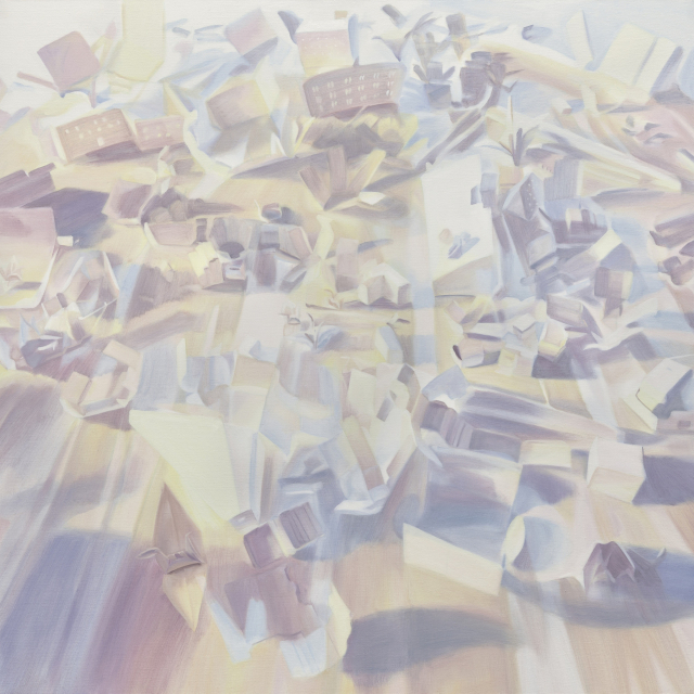 이민정, 눈부신 하루, 2022, oil on canvas, 91x91cm