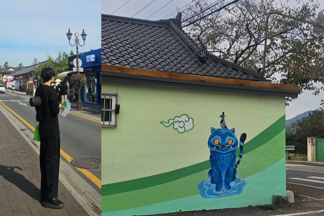 10월 31일 아시아태평양경제협력체(APEC) 정상회의가 열리고 있는 경주 황리단길에 