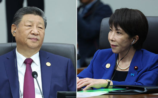 다카이치 만난 시진핑 