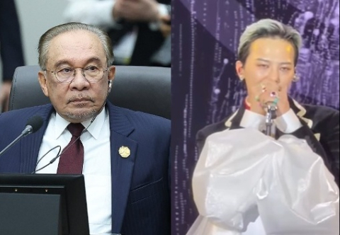 GD '1열직관'한 말레이 총리, 인스타에 직접 찍은 영상 공개