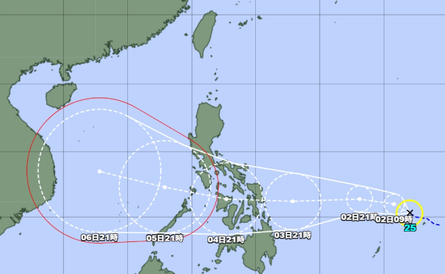 25호 태풍 갈매기 