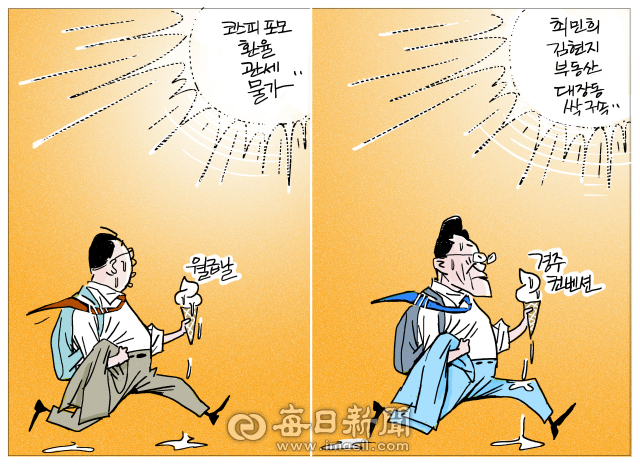 매일희평.김경수화백