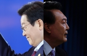 이재명, 윤석열. 연합뉴스
