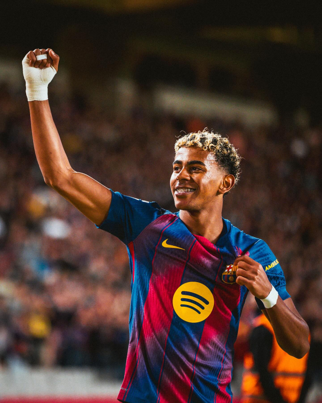 스페인 바르셀로나에서 뛰고 있는 라민 야말. 야말 SNS 제공