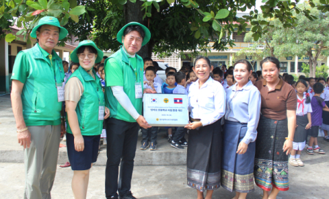 대구 서구새마을회, 라오스에 급수대 설치·학교 외벽 도색 등 쾌적한 학습환경 조성