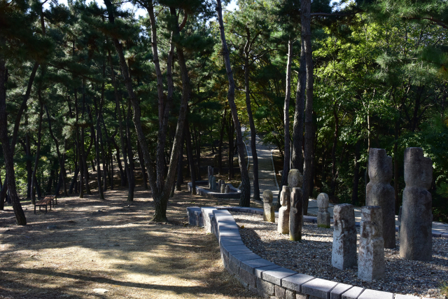 국립대구박물관 뒤편에 조성된 