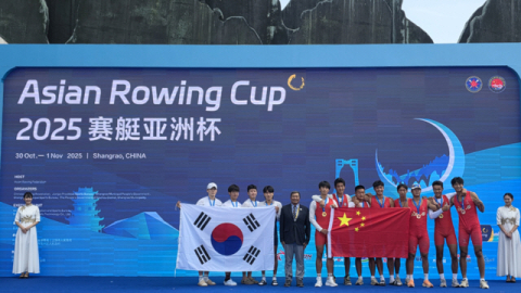 경북도청 남자 조정팀, 2025 아사이컵 대회서 은메달