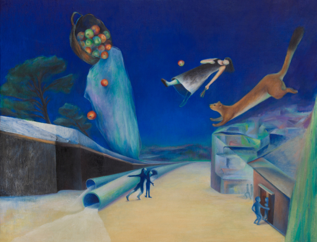 김영해, 족제비가 있는 자화상.