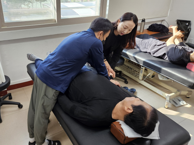 4일 대구 광명학교에서 시각장애인 전공학생을 대상으로 대구보건대 한달빛공유협업센터가 주관한 