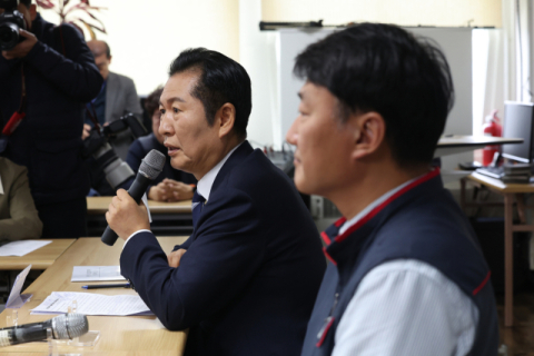 민주노총 찾은 정청래 