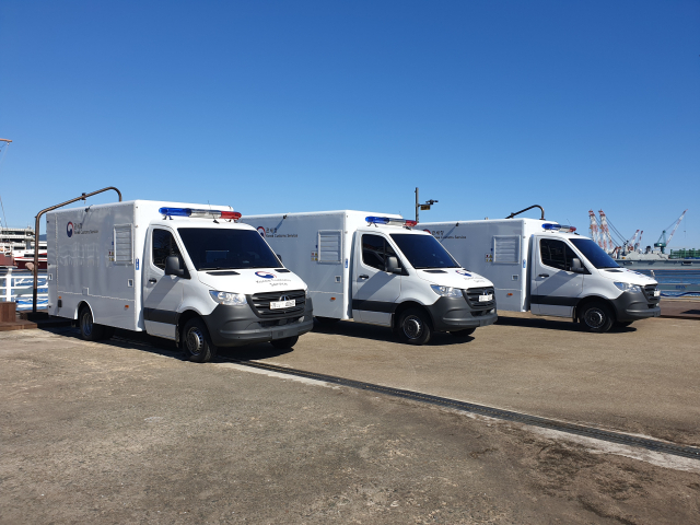 부산본부세관이 신규 투입한 차량형 검색기. [사진=부산세관]