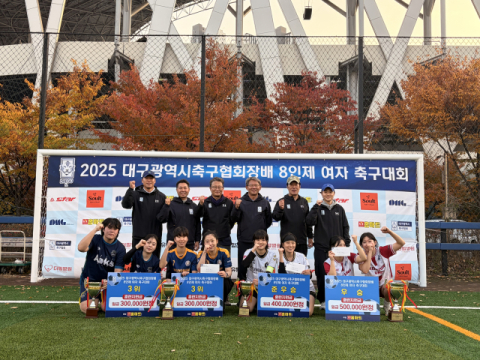 계명대 해트트릭, 대구시축구협회장배 8인제 여자축구대회 정상
