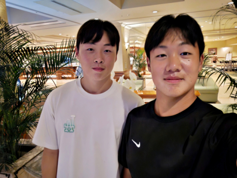 [오키나와 속 삼성 라이온즈]②오키나와의 신인 배터리 이호범과 이서준