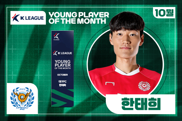 대구FC 골키퍼 한태희. 한국프로축구연맹 제공