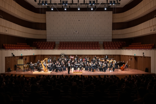 심포니홀 슈퍼 브라스 WITH 오사카 시온 윈드 오케스트라 대구콘서트 하우스 공연 모습. 대구콘서트하우스