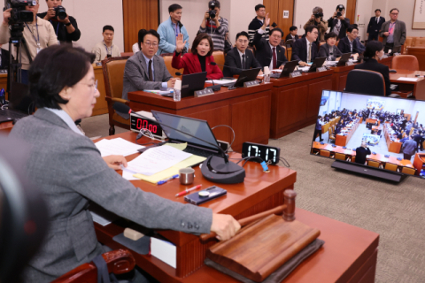 국회 법사위 38분 만에 정회…'대장동 항소 포기'두고 여야 격론