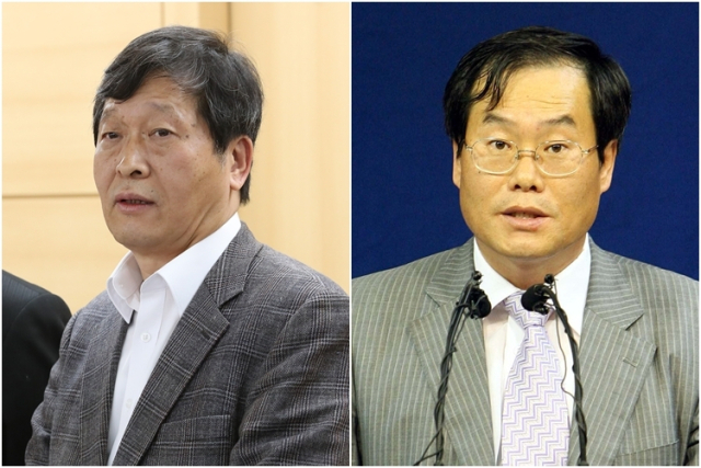 중앙노동위원장 박수근(왼쪽)·방사청장 이용철. 자료사진 연합뉴스