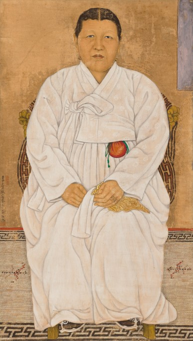 채용신, 노부인초상, 1932, 98x56cm, 국립현대미술관