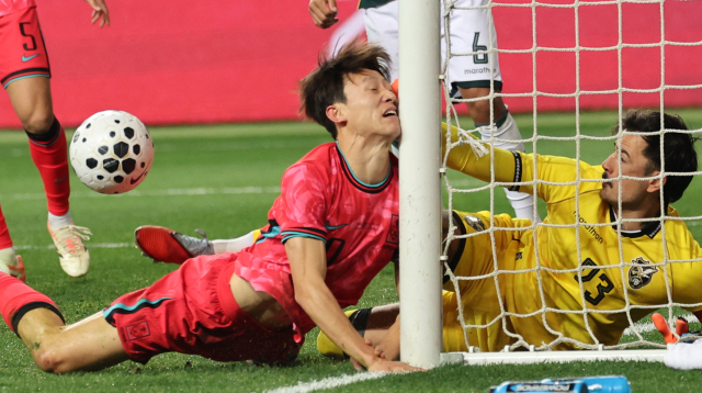 이재성 골대 충돌 직전, 볼리비아 골키퍼가 막았다