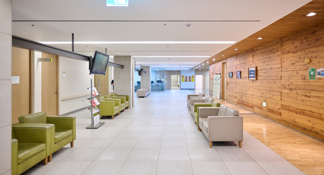 안동병원 암센터 내부 모습.