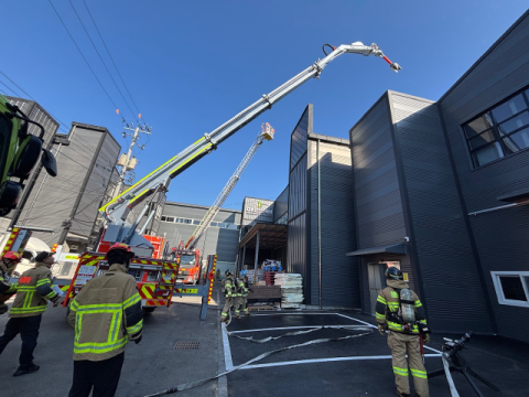 대구서부소방서, 서대구산업단지 화재 대비 신속대응 훈련 실시