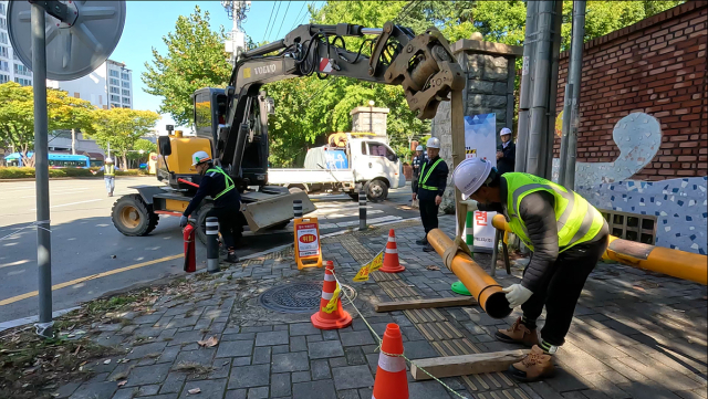 지난해 진행한 화재 및 산업 재해 비상 대응 합동훈련 모습. 대구시 제공