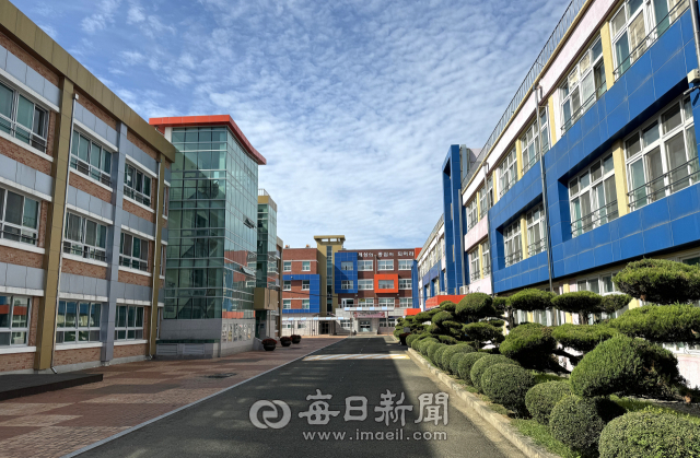 내년 3월 제2한민고로 개교하는 영천고등학교 전경. 영천시 제공