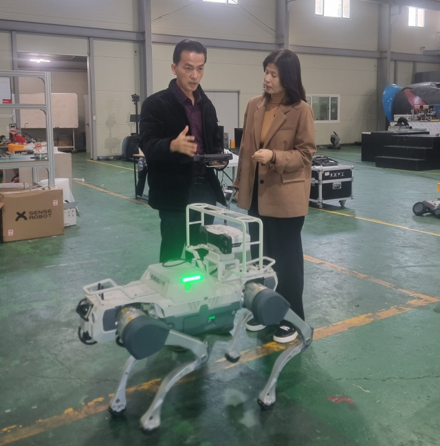 대구조달청, 로봇분야 혁신기업 유엔디 방문