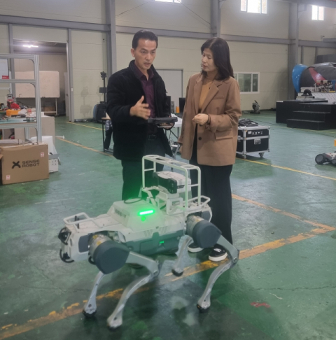 대구조달청, 로봇분야 혁신기업 유엔디 방문