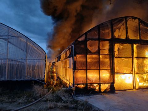 의성군 안평면에서 비닐하우스 화재…50분 만에 진화
