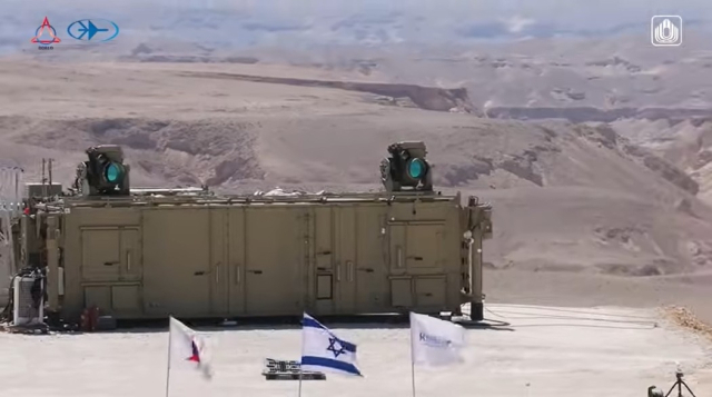 라파엘이 개발한 아이언빔. 라파엘 홍보영상 캡처.