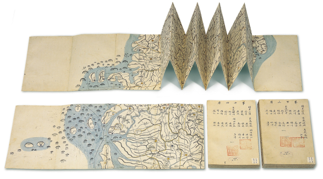 대동여지도, 1861년. 국립대구박물관 제공