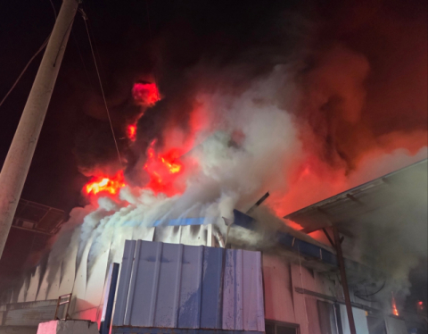 대구 섬유공장 화재, 한때 대응 1단계 발령…