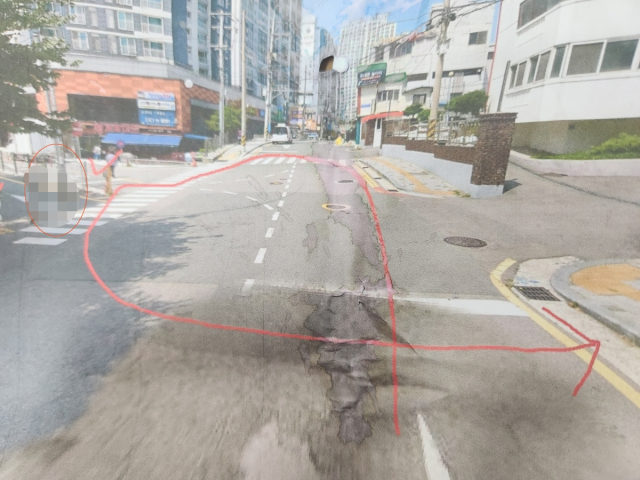 사고 지점. 연합뉴스